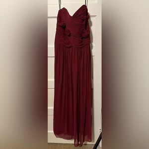 Burgundy Bridesmaid/Evening Dress
